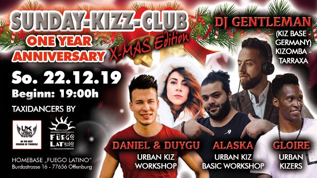Sunday-Kizz-Club Kizomba & Tarraxa mit DJ Gentleman in Offenburg