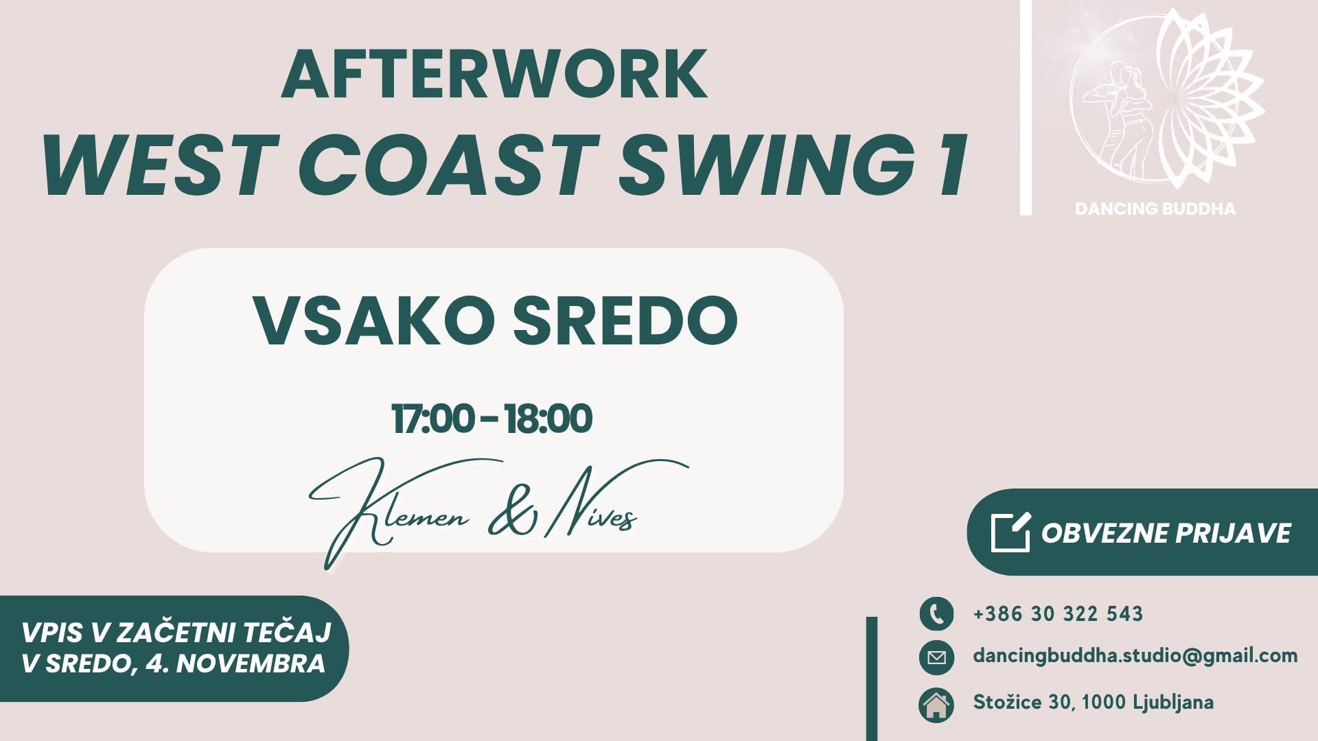 WEST COAST SWING - VPIS V ZAČETNI TEČAJ