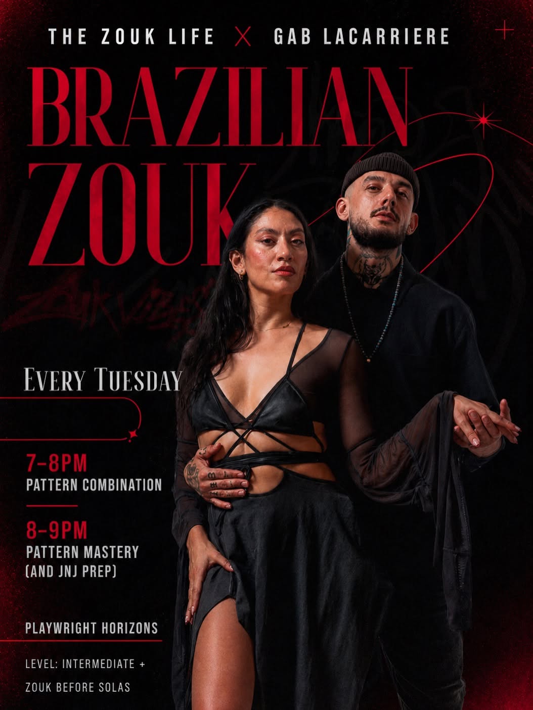 Brazilian Zouk before Solas - Regular Tuesday class by The Zouk Life x Gab Lacarriere