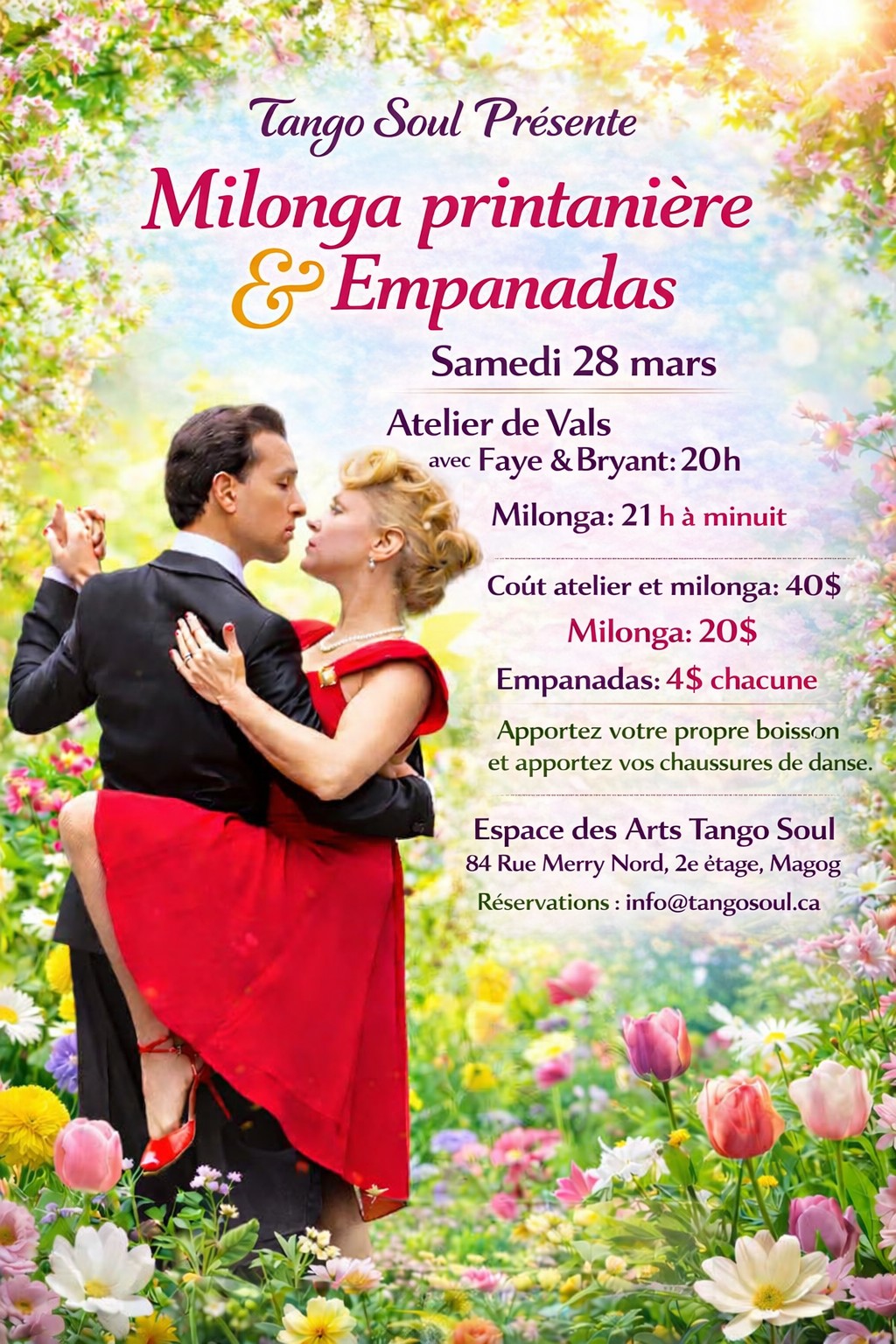 Milonga Printanière & Empanadas