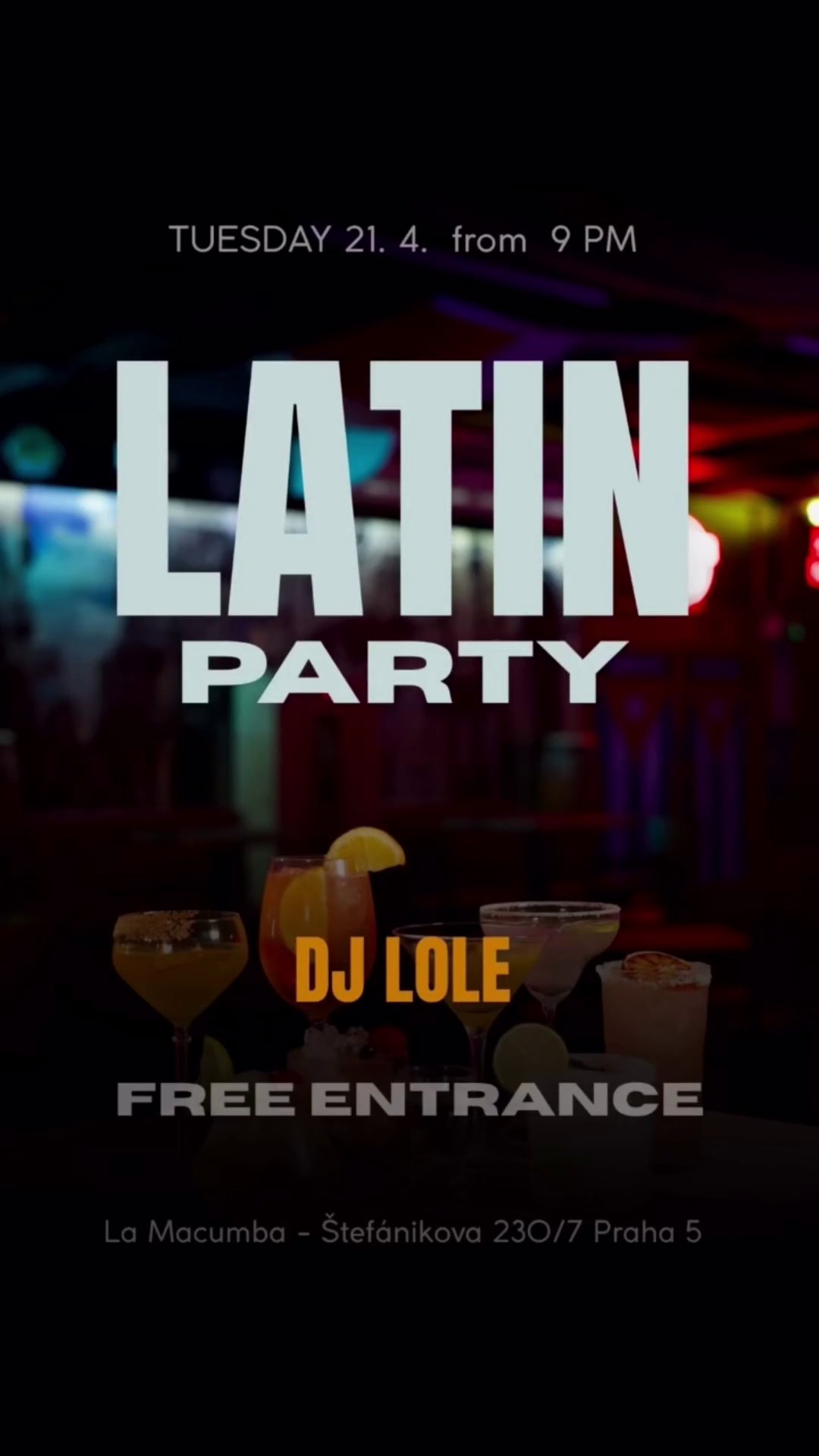 Tuesday Latin night Free entry DJ Lole 🔥