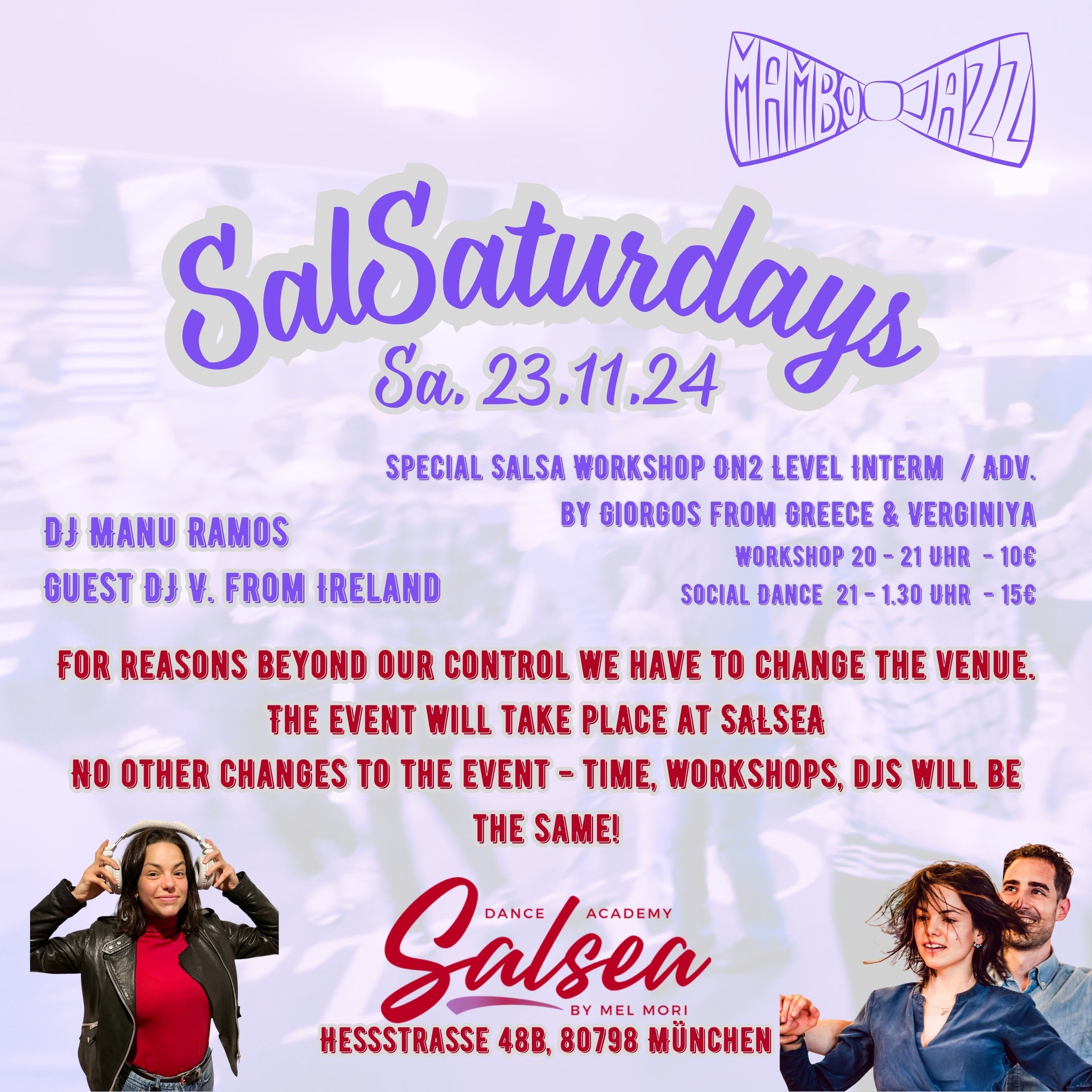 SalSaturday at SALSEA with Guest DJ 'V from Ireland 🇮🇪