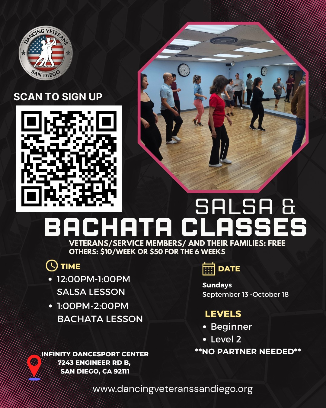 July August Salsa & Bachata Class Series