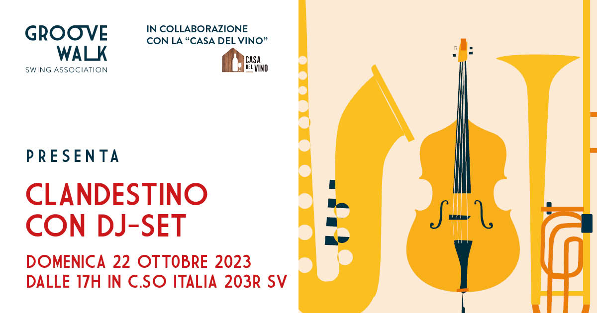 GROOVE WALK alla CASA DEL VINO