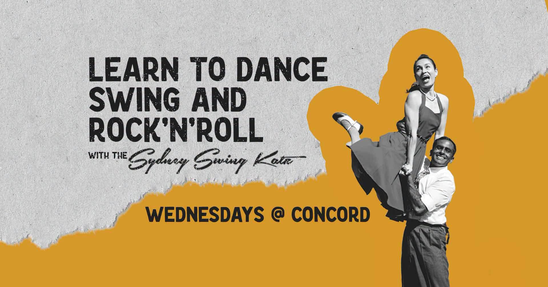 Swing & Rock'N'Roll Dance Classes Wednesdays @ Concord.