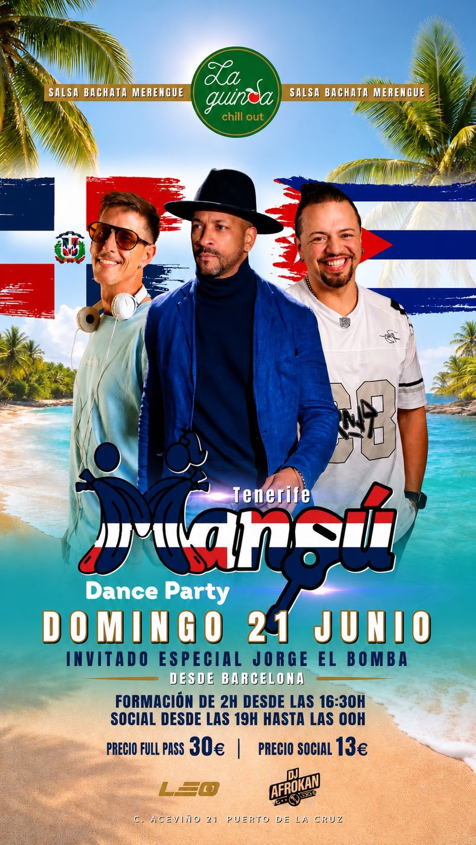Formación y Fiesta Dominicana Mangú Dance Party Tenerife 2026