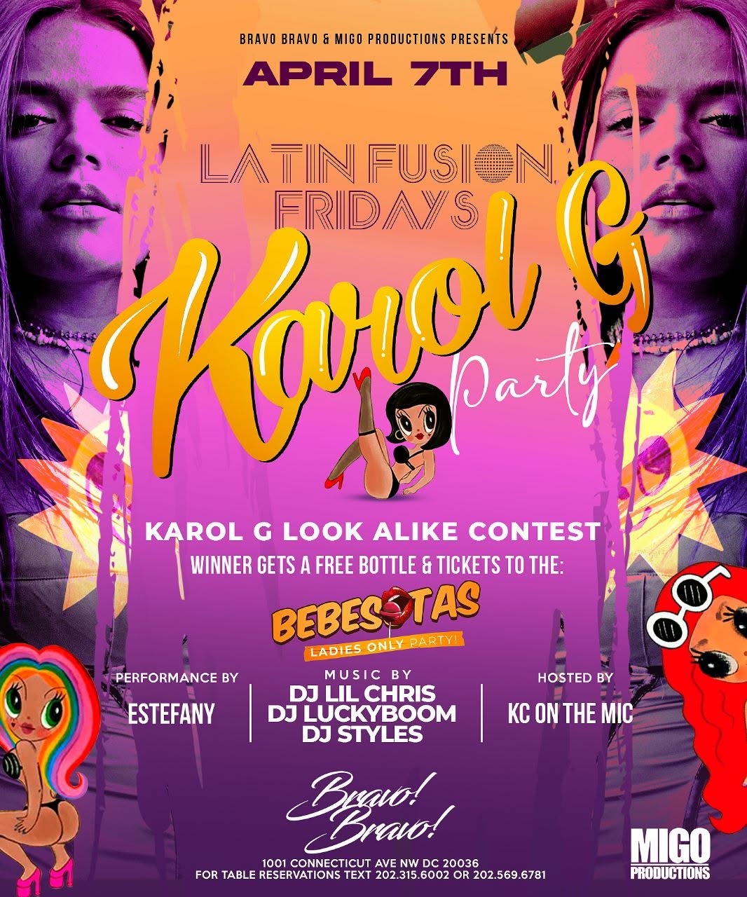 Karol G Party at Bravo Bravo DC.