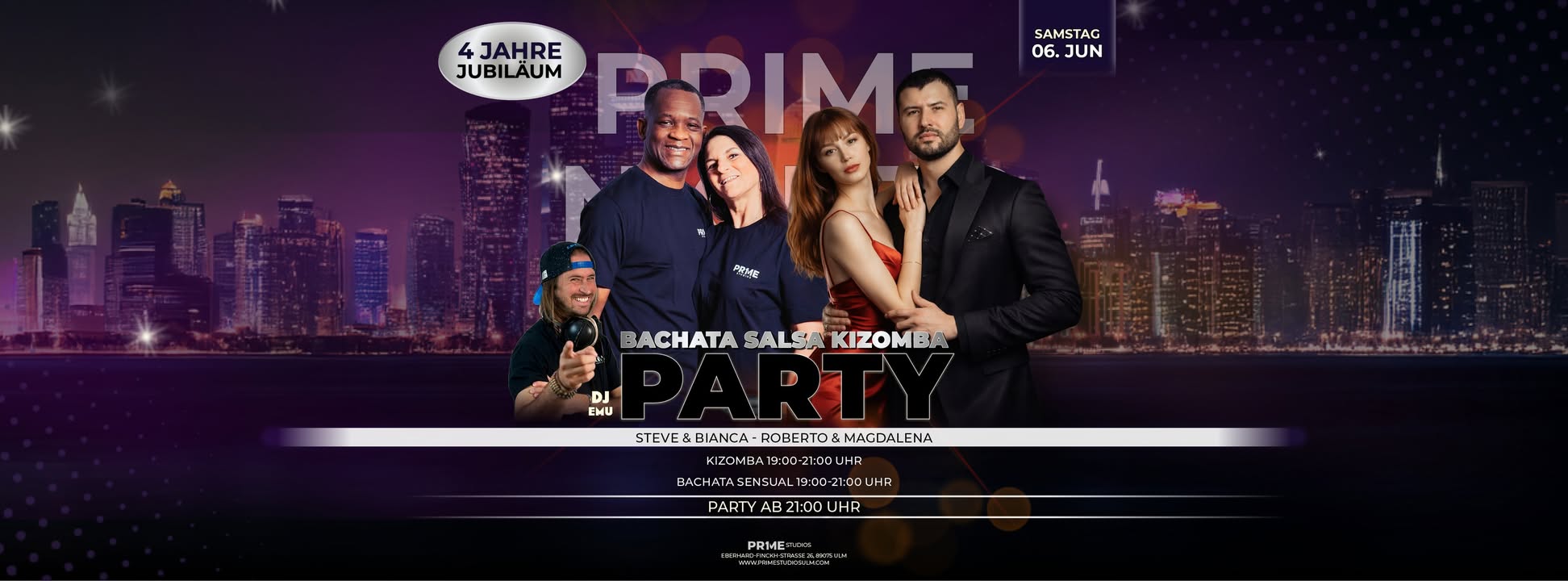 PRIME Nights Bachata, Salsa Kizomba Party in Ulm