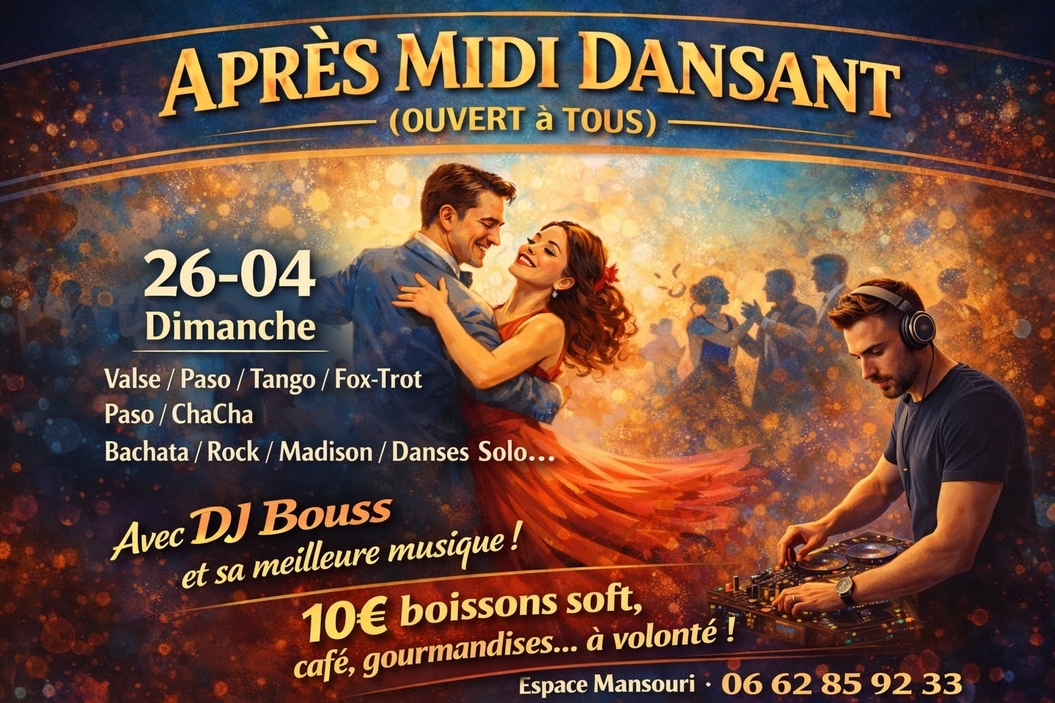 DIJON APM toutes Danses tous styles musicaux animée par DJ Bouss !