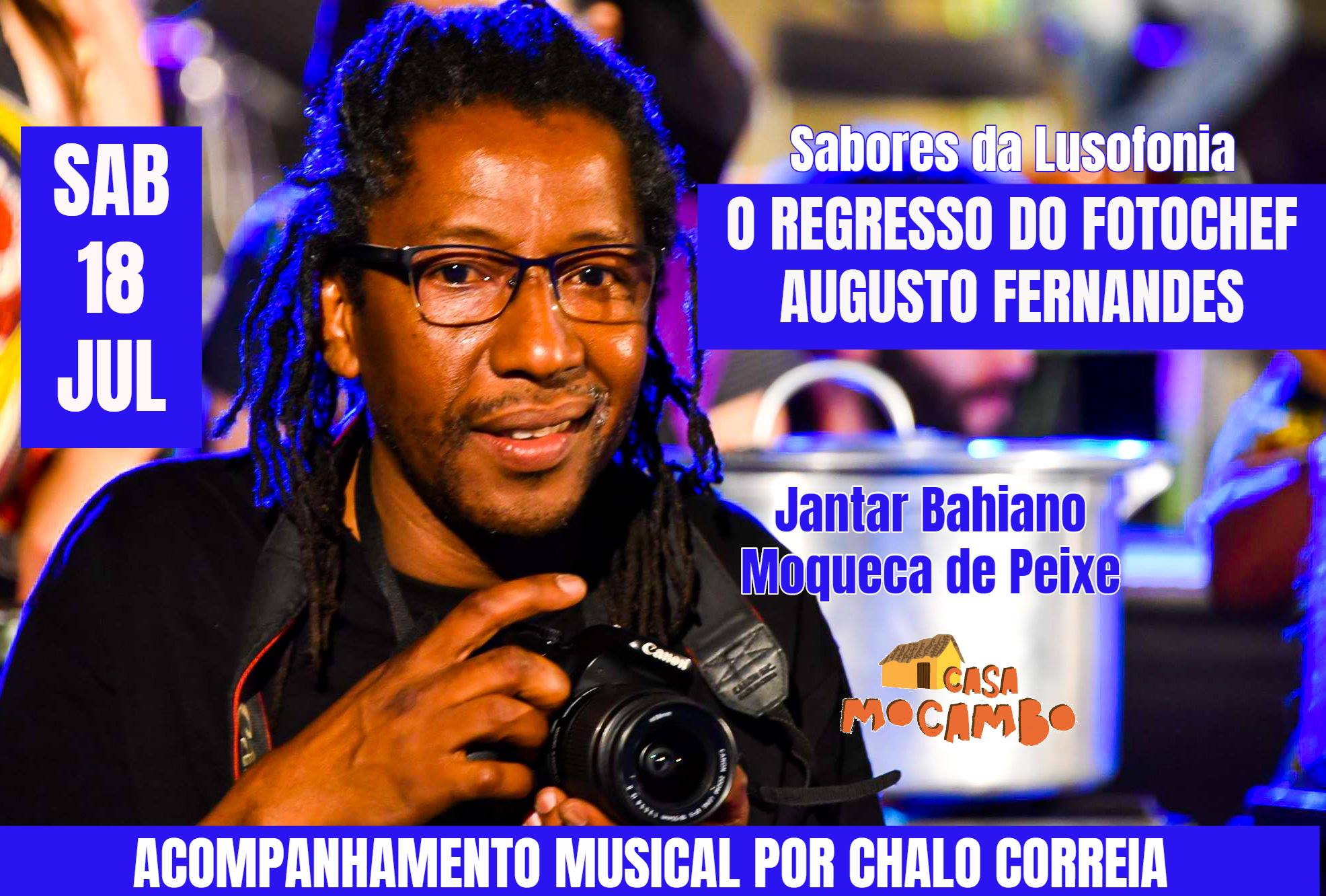 Jantar Bahia Angola - Fotochef Augusto Fernandes e Chalo Correia