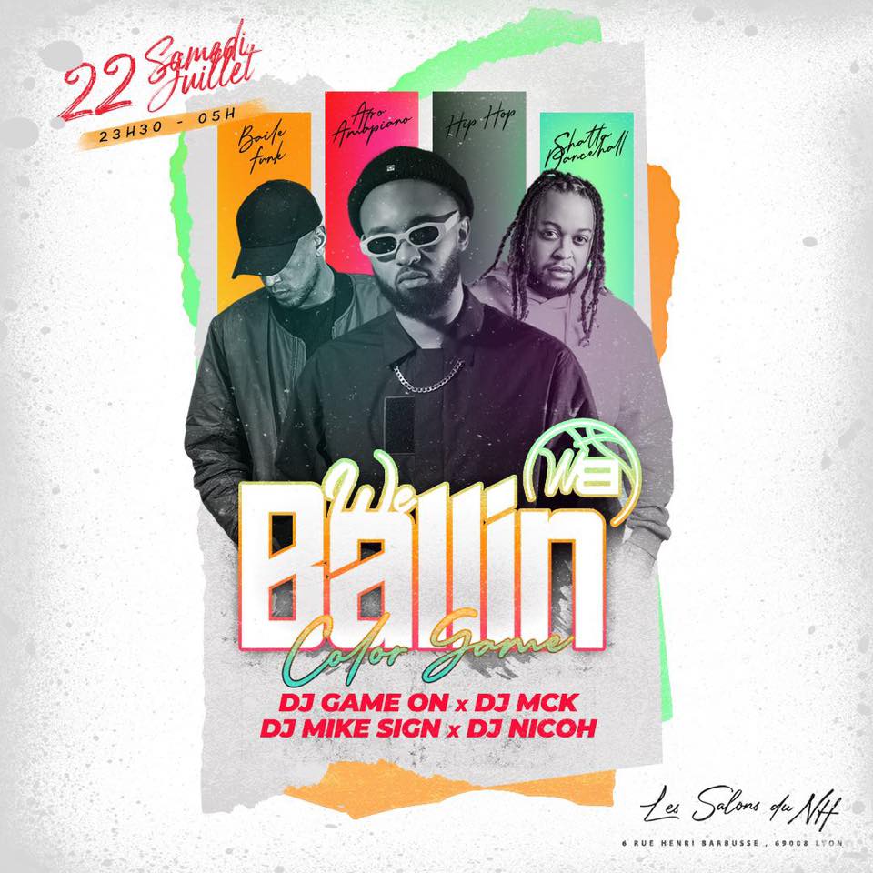 WE BALLIN : COLOR GAME @ LES SALONS DU NH