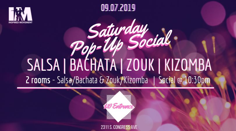 Bachata Salsa Room & Zouk Kizomba Room Pop Up Social