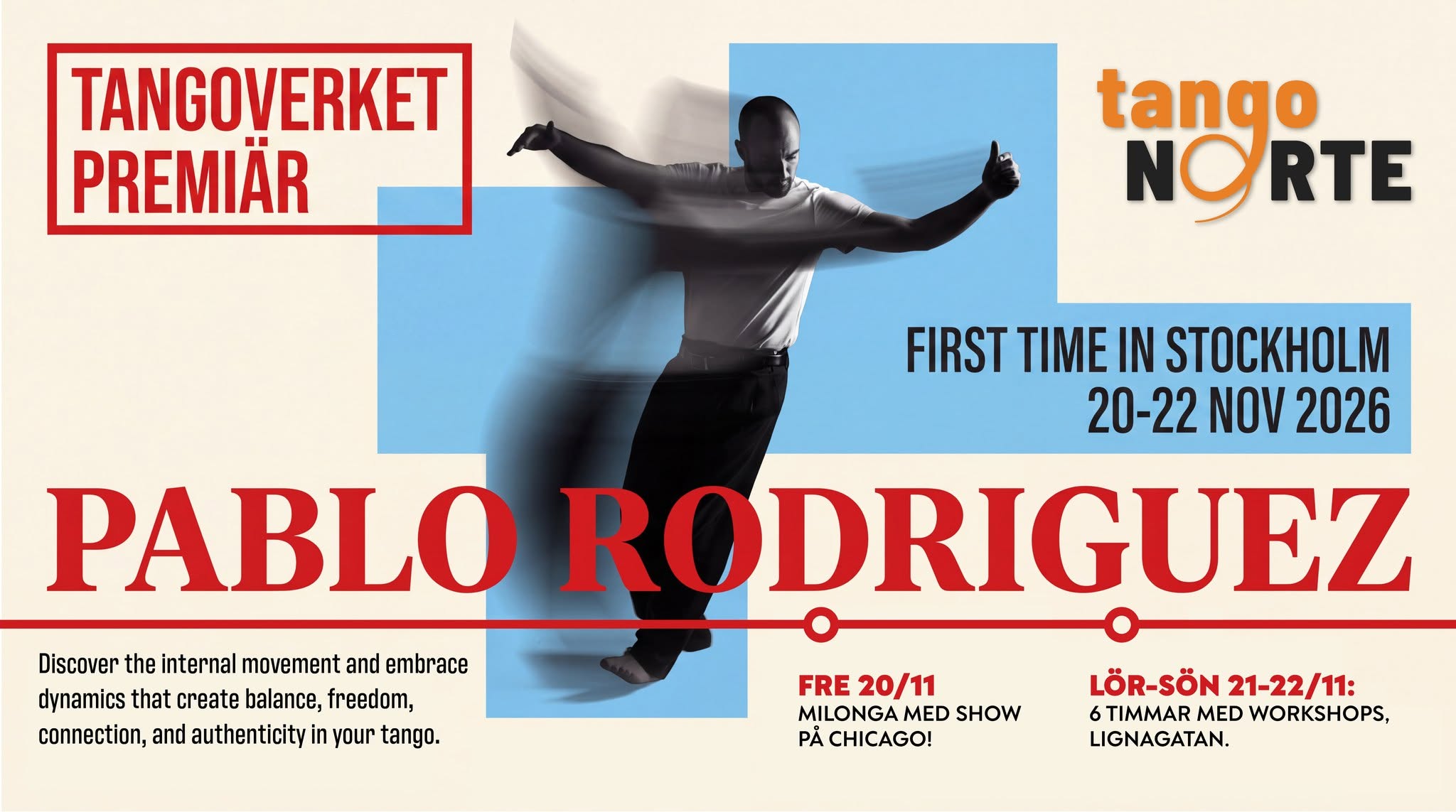 Pablo Rodriguez i Stockholm · 20 22 november 2026