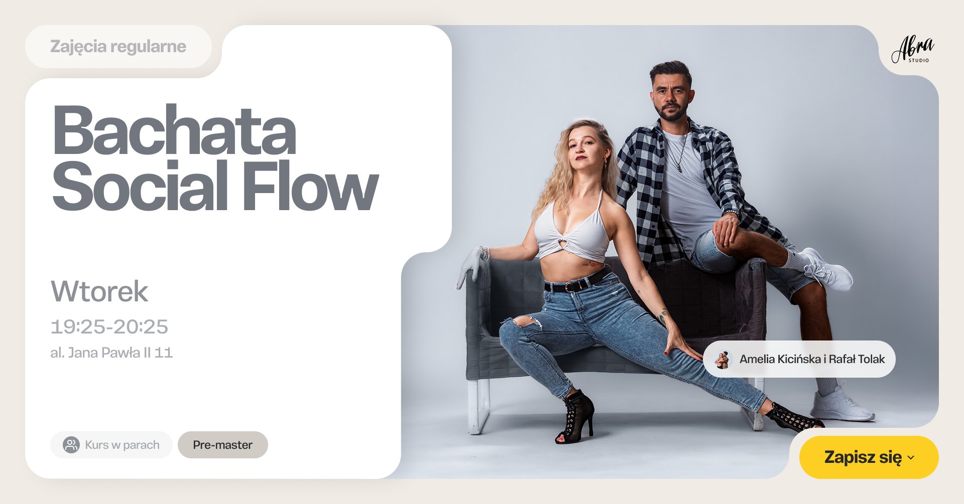 CASTING do grupy Bachata Social Flow z Amelią & Rafałem Pre-master vol ll