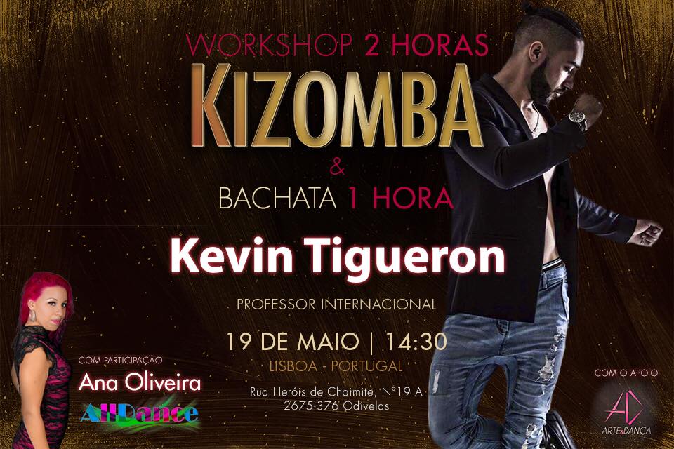 Workshop Kevin Tigueron em Lisboa Na Academia Arte&Dança
