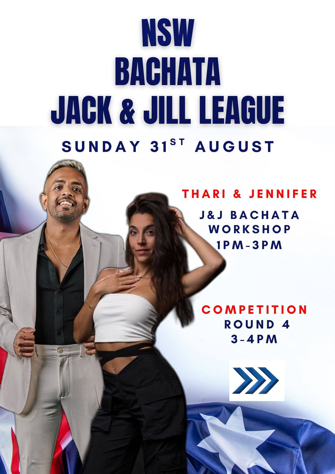 Sunday 31st August - Bachata Jack and Jill Workshop & Competition