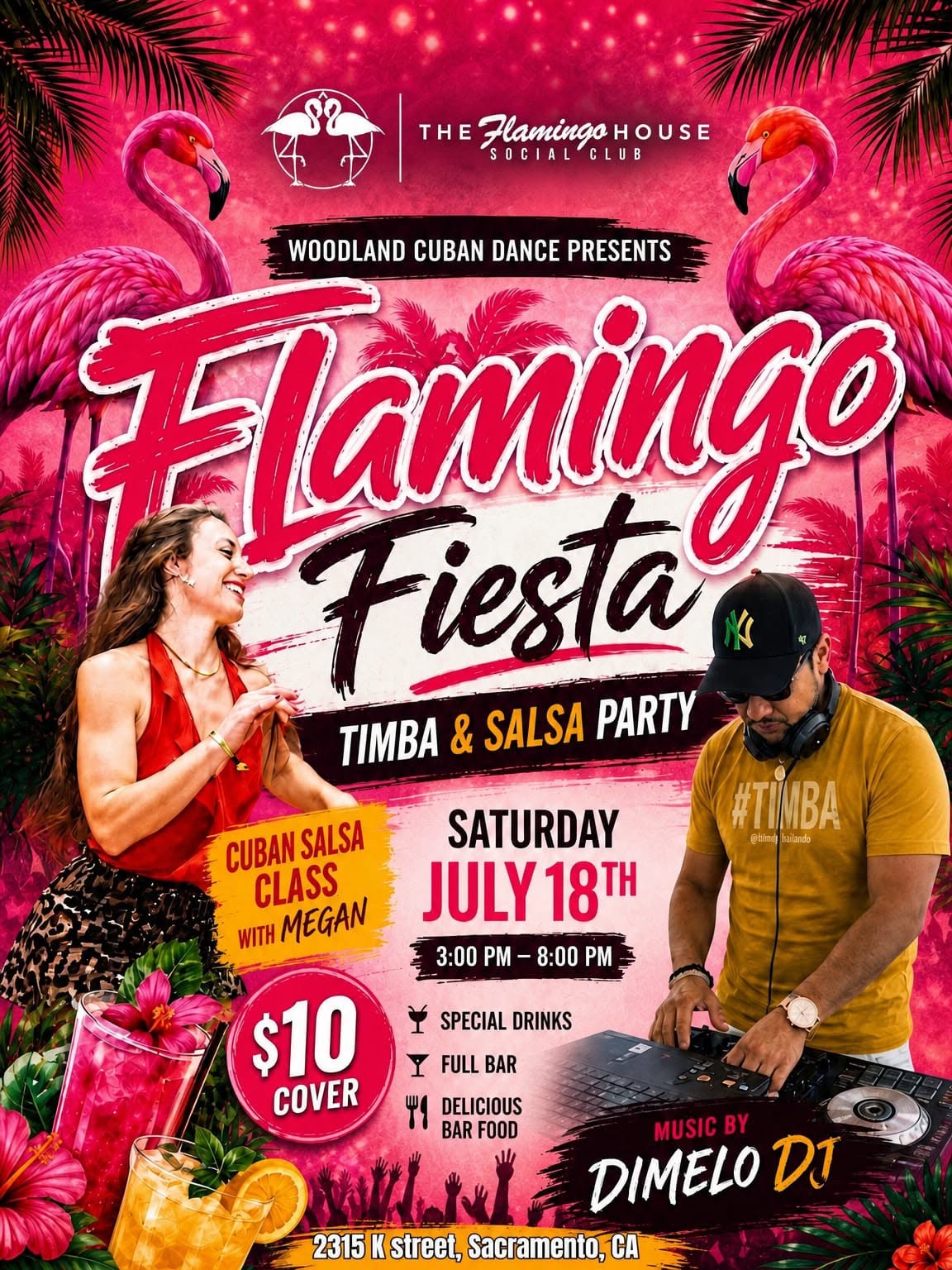 FLAMINGO FIESTA • Social Dancing @ The Flamingo House