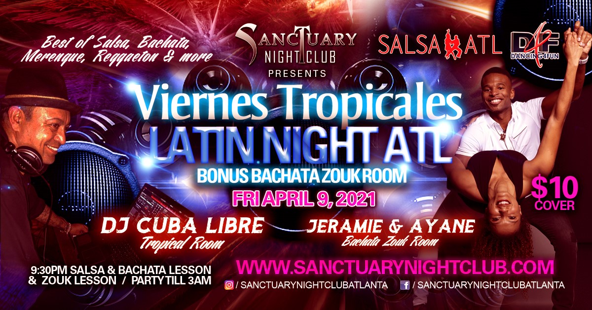 Viernes Tropicales Latin Night Bonus Zouk Bachata Room