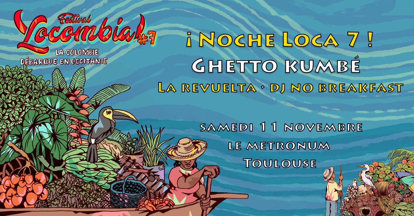 ¡ Noche Loca #7 ! Ghetto Kumbé • La Revuelta • DJ No Breakfast