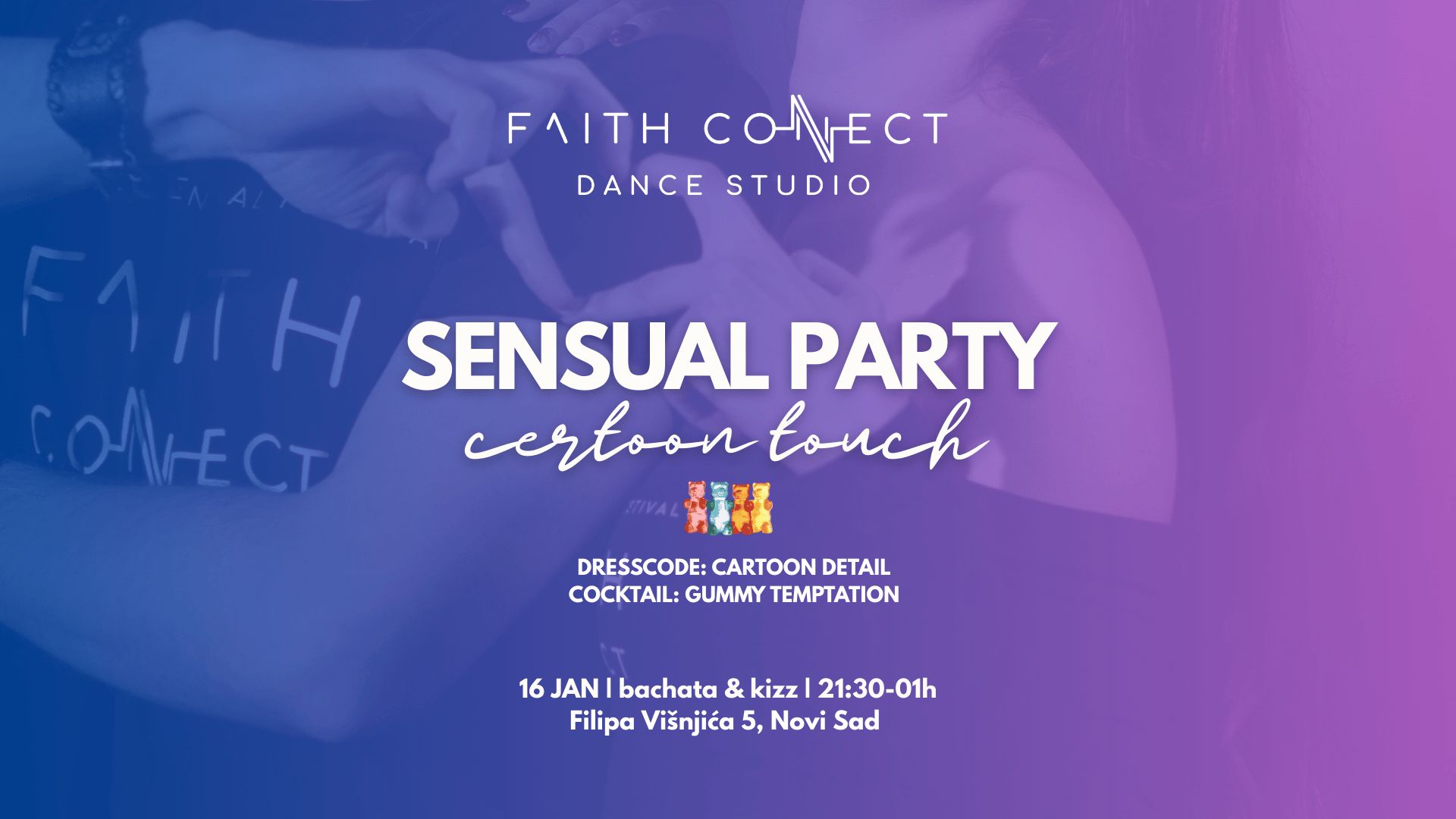 SENSUAL PARTY bachata & kizz Faith Connect Dance Studio Novi Sad