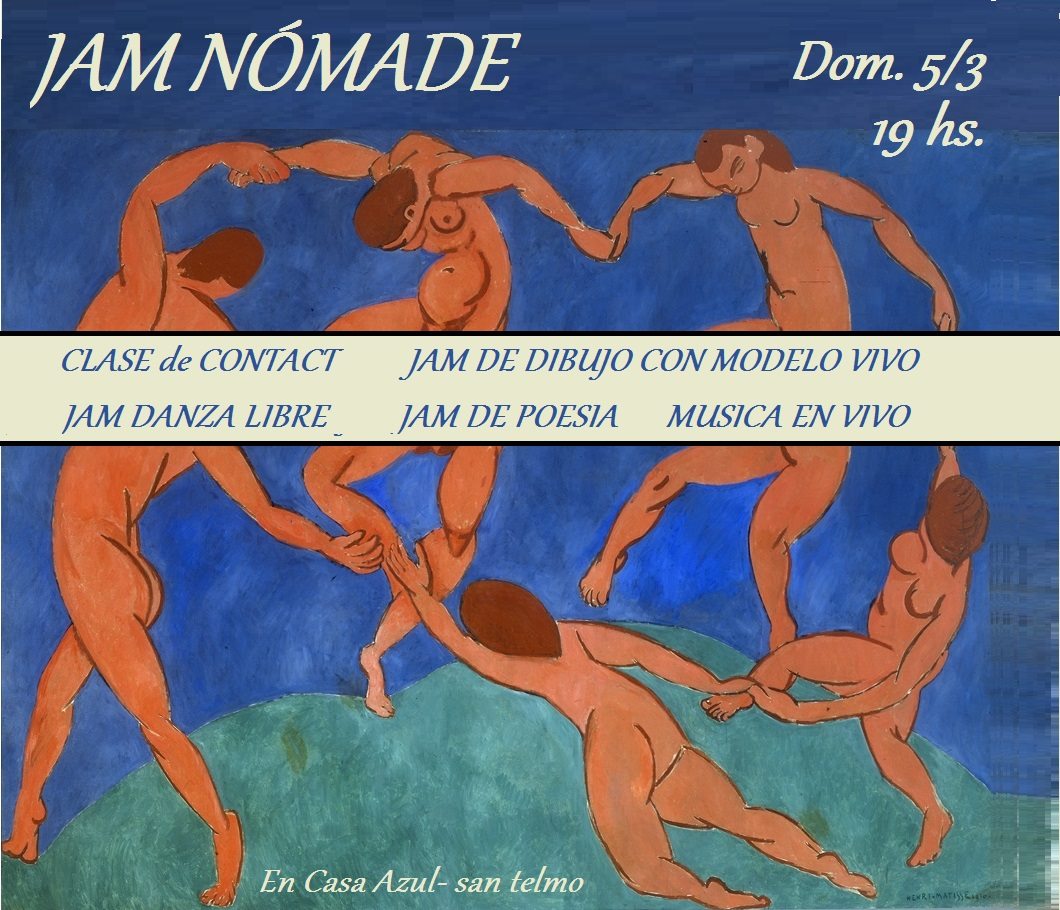 ✪ JAM Nómade dom. 5 de marzo en CASA AZUL! ✪