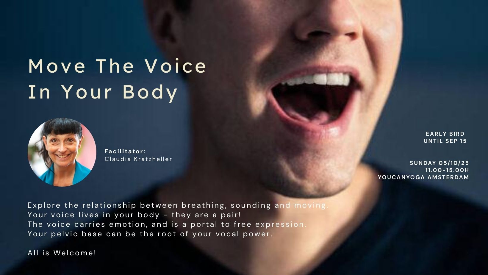 Move The Voice in Your Body - an Embodied Vocal Workshop in Amsterdam