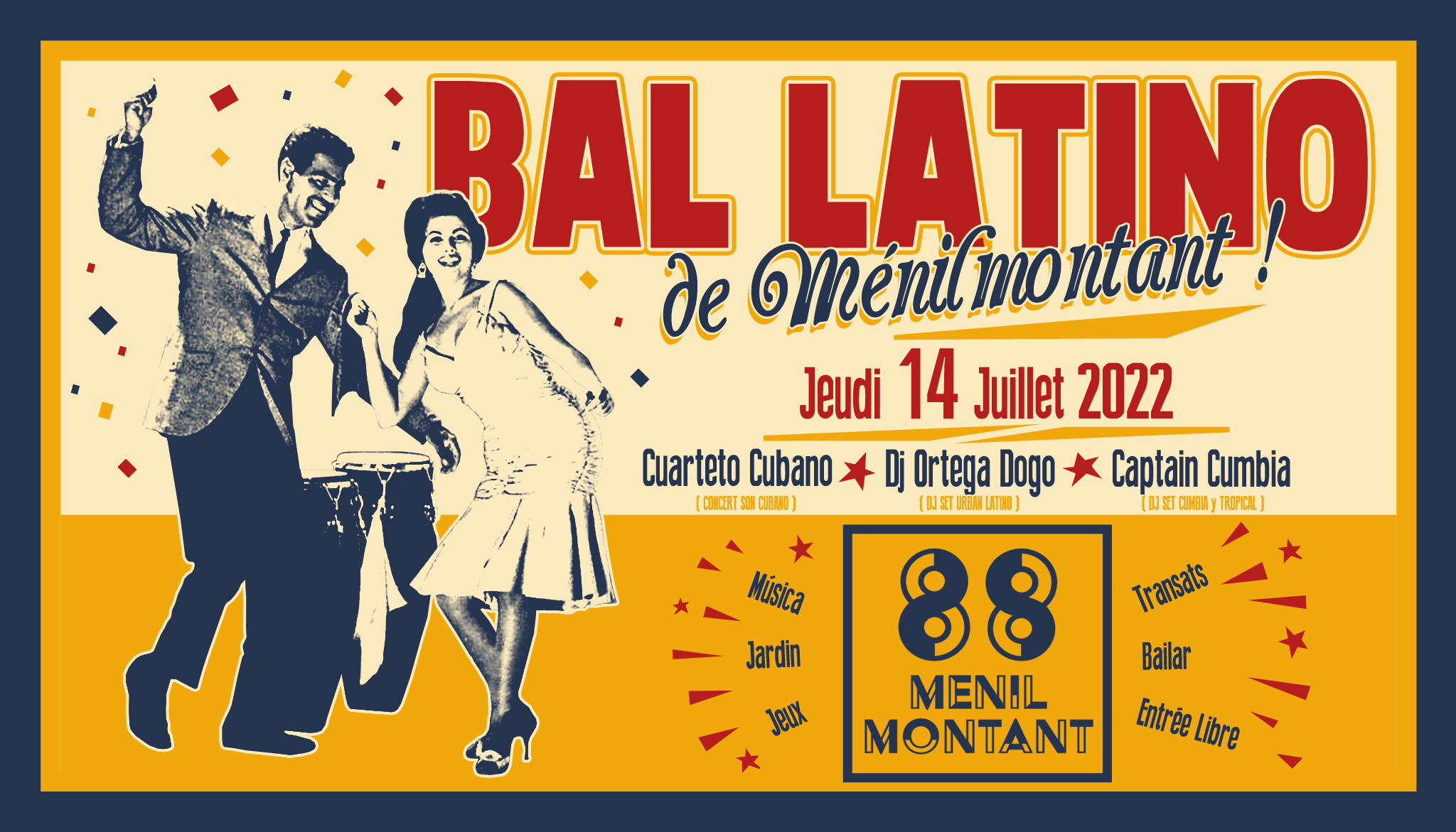 BAL LATINO DE MENILMONTANT (14 Juillet !)