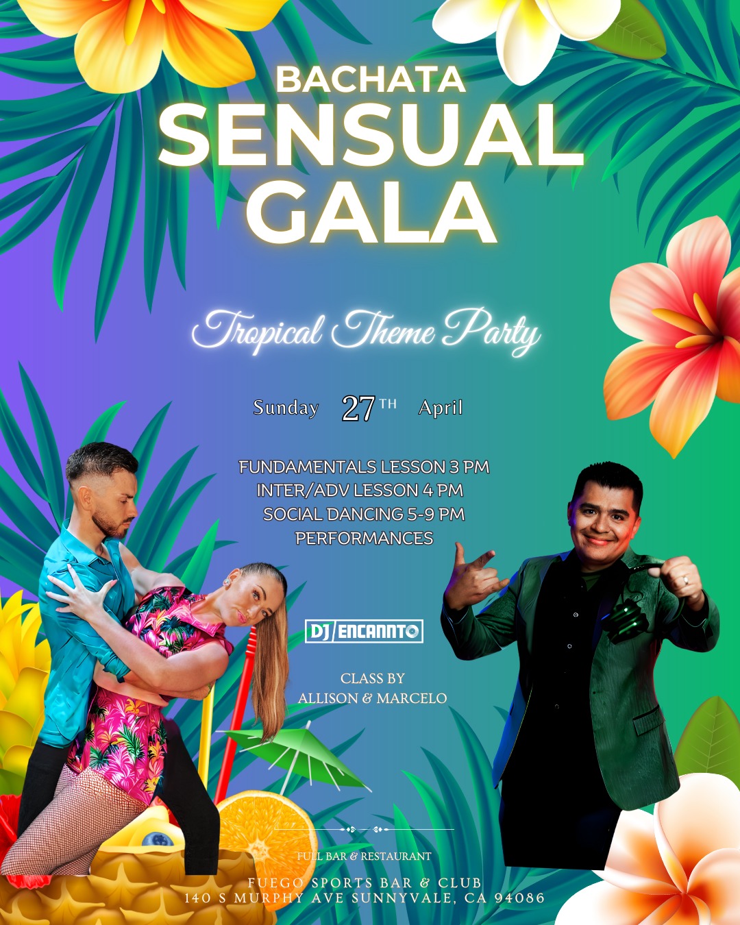Bachata Sensual Gala: Tropical Theme Party