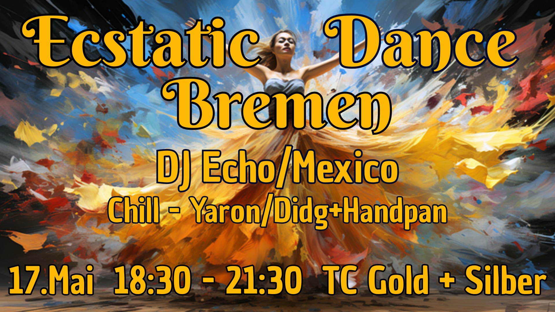 Ecstatic Dance Bremen - DJ Echo Mexico - Chill Konzert Yaron Didgeridoo & Handpan