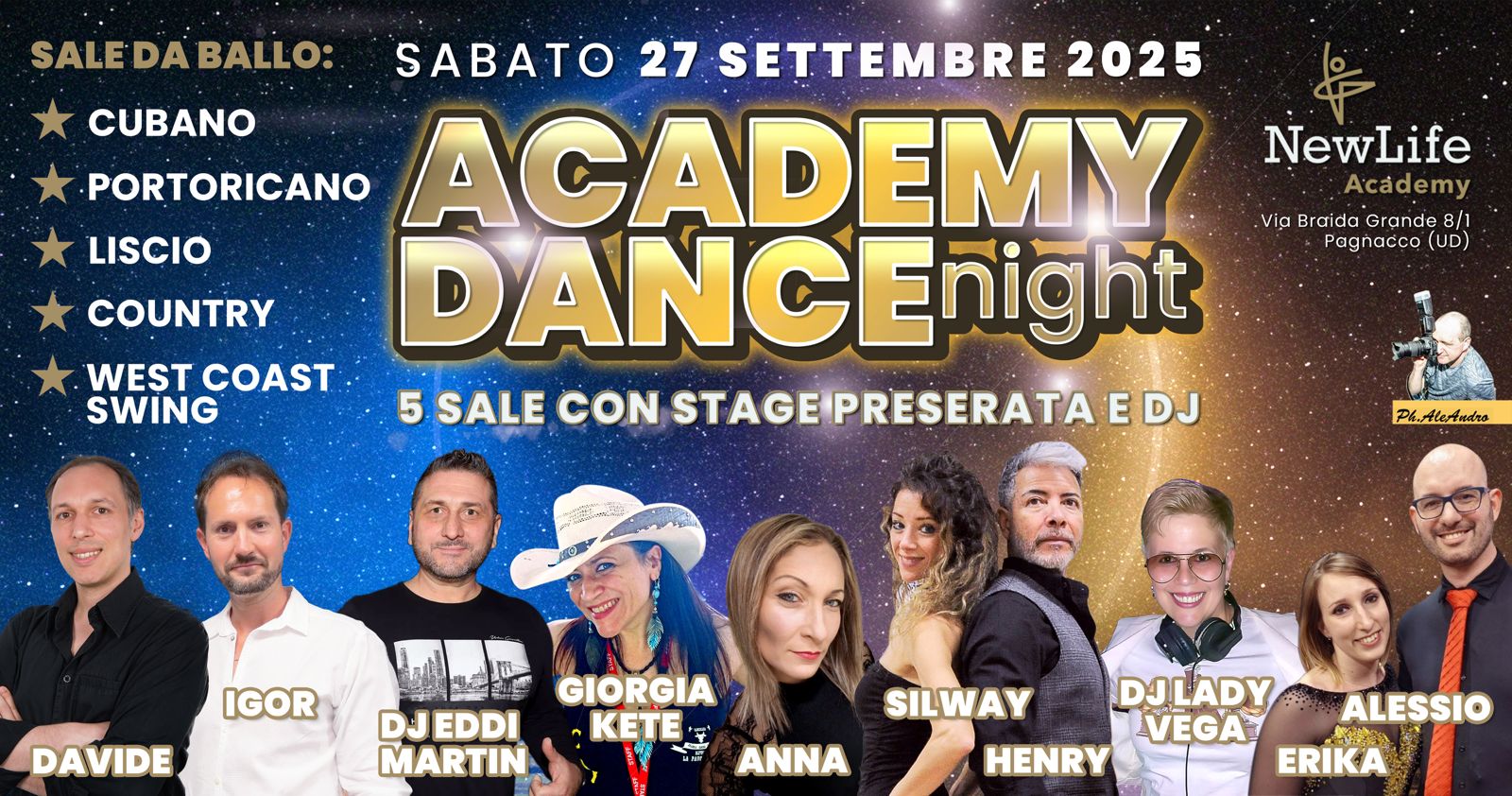 ACADEMY DANCE NIGHT๐โ5 Sale + STAGE Pre Serata