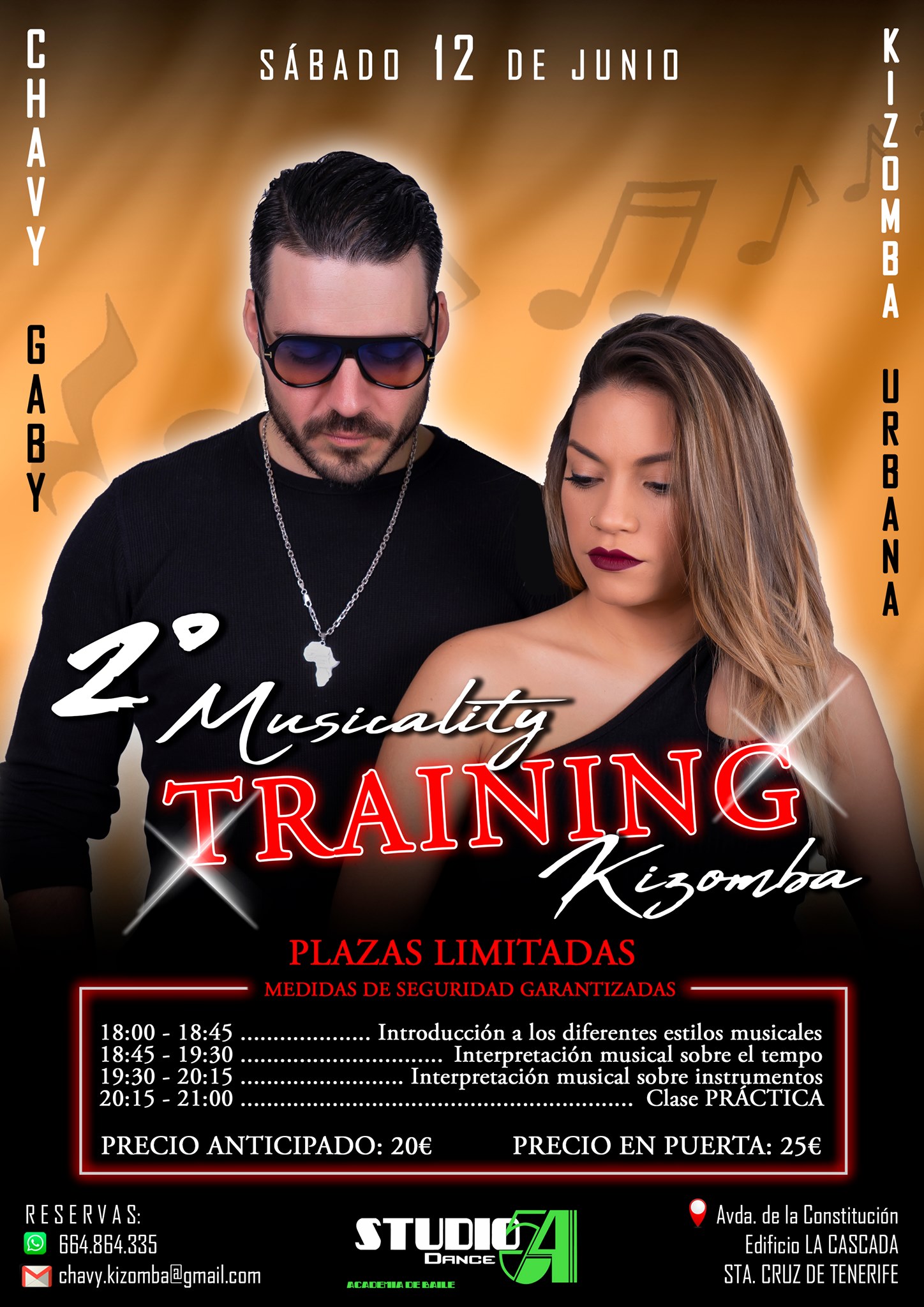 2º Musicality Training con Chavy & Gaby en Studio 54. Tenerife