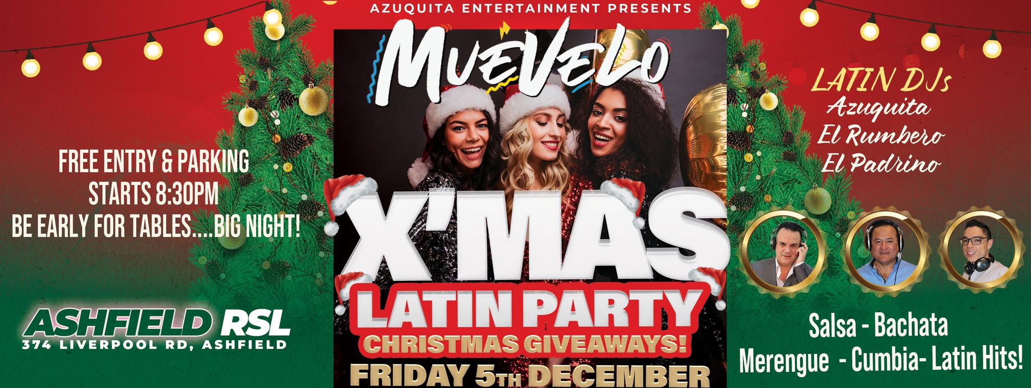 ๐๐ฎรฉ๐ฏ๐๐ฅ๐จ - ๐๐๐ญรญ๐ง ๐
๐ซ๐ข๐๐๐ฒ๐ฌ. ๐ NAVIDAD - X'MAS LATIN PARTY ๐ FREE ENTRY