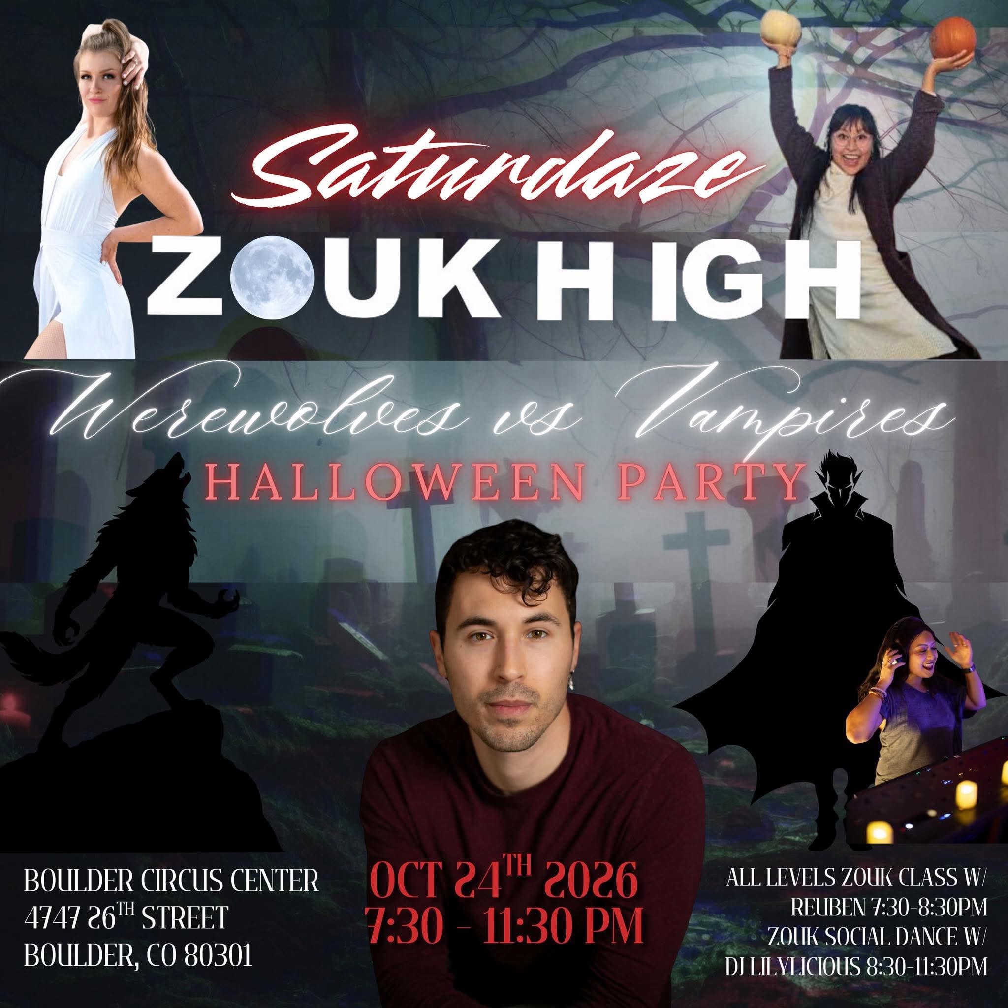 Zouk High SATURDAZE: Werewolves Vs Vampires 🐺🧛👻🎃