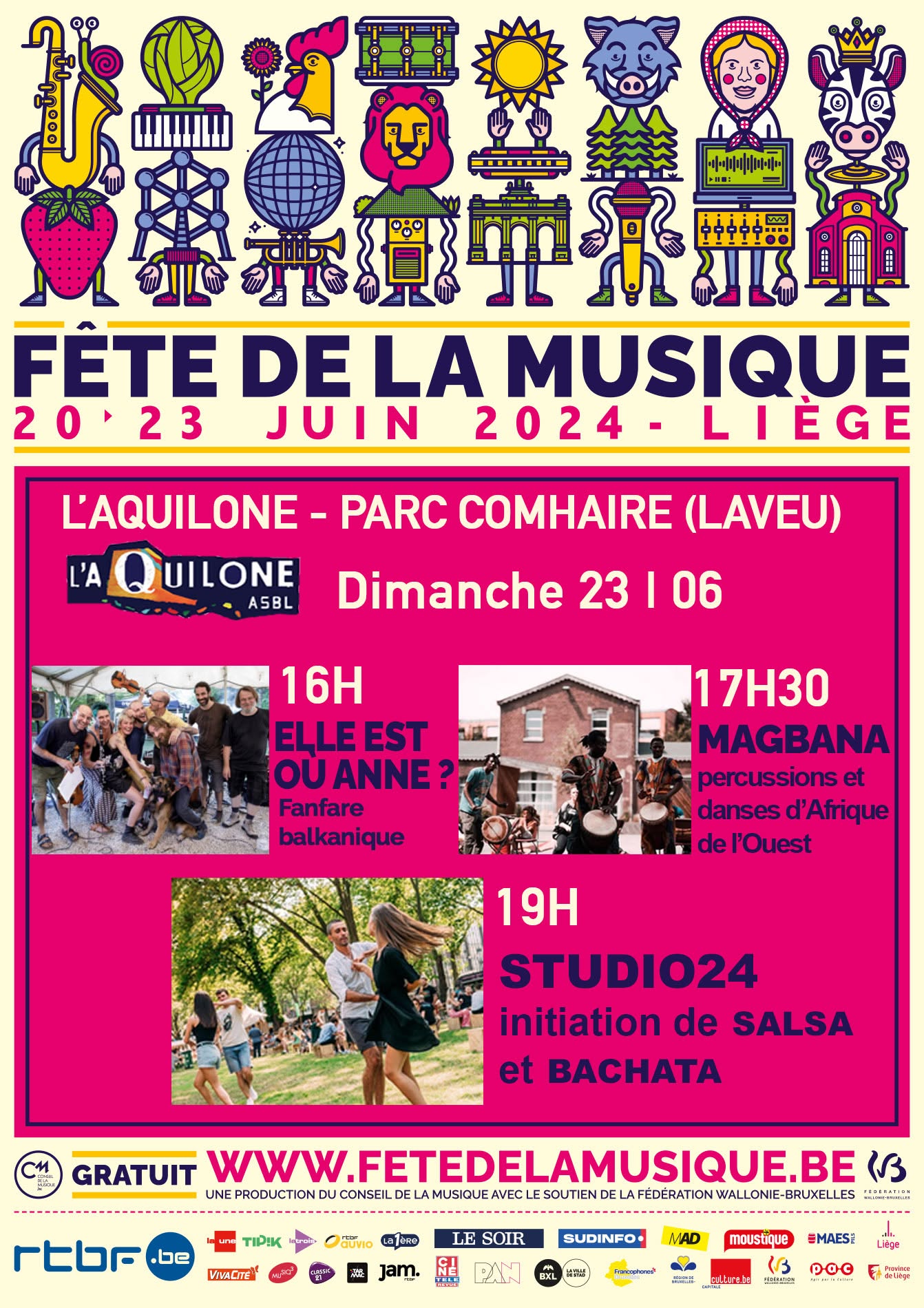 Fête de la musique Parc Comhaire Laveu