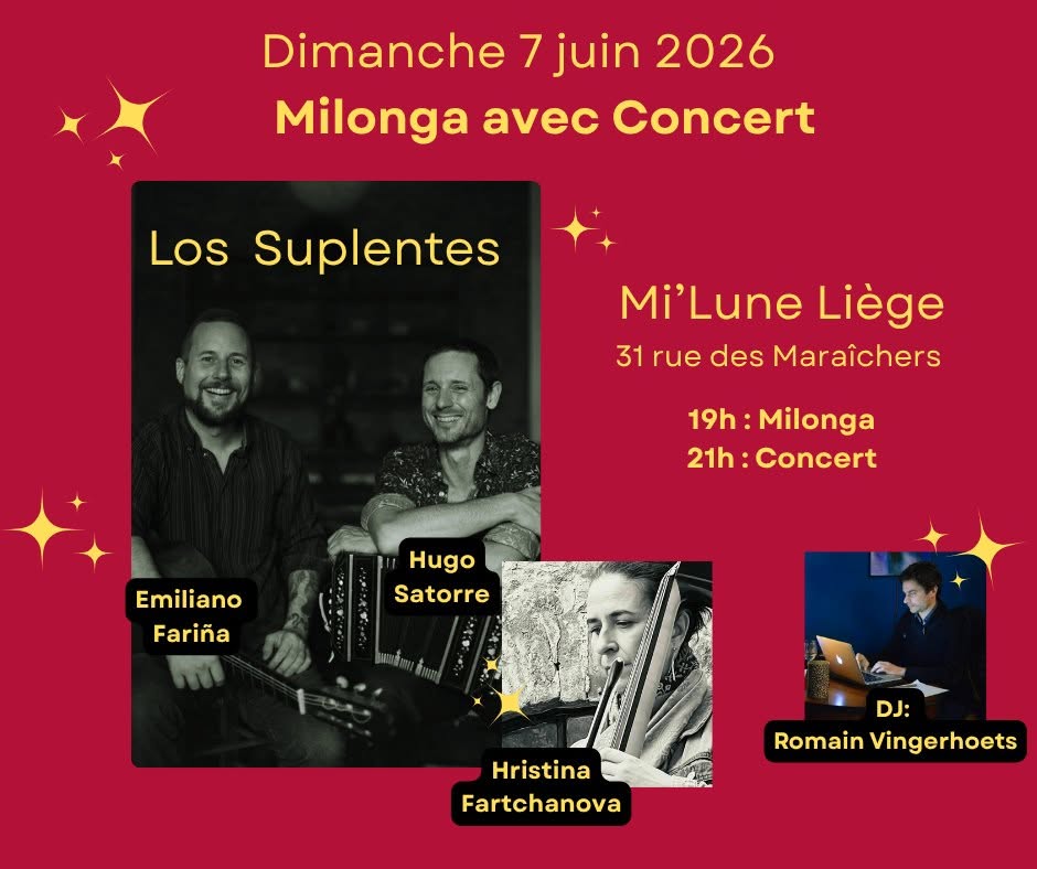 Milonga avec Los Suplentes en concert