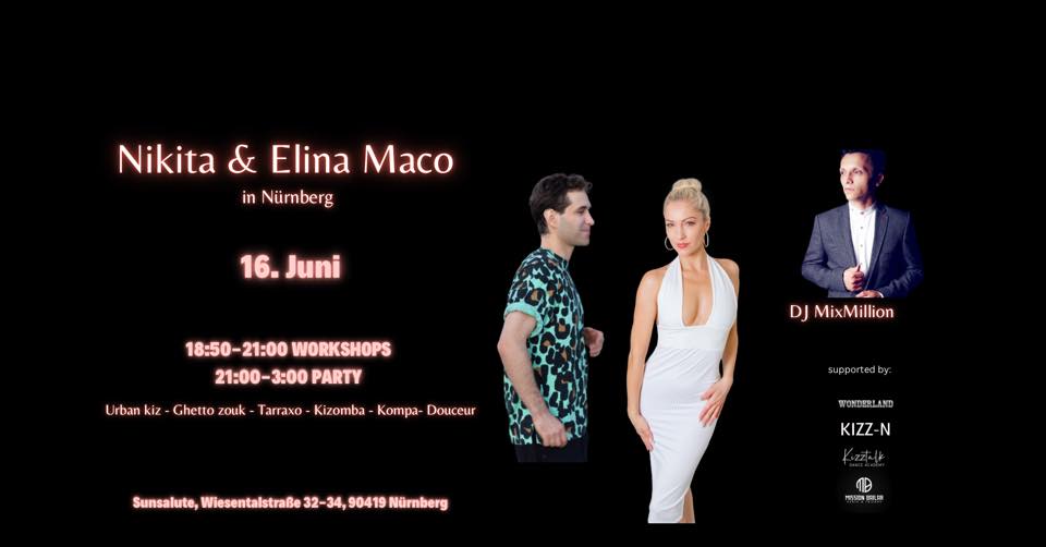 Workshops mit Nikita & Elina Maco und Party