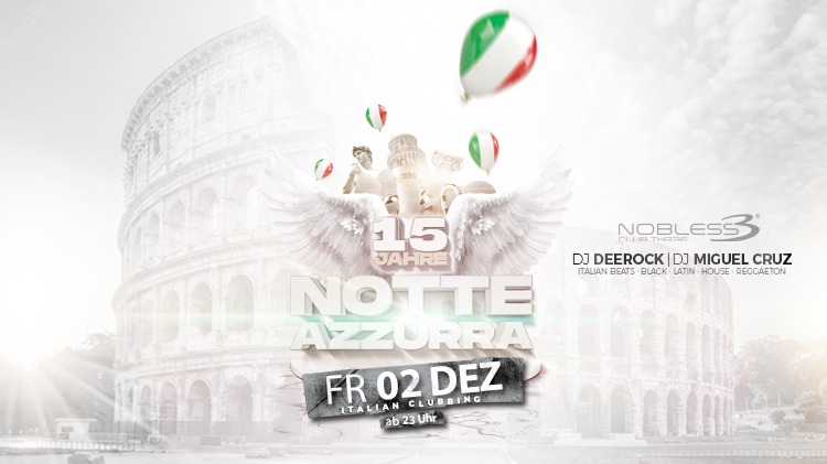 15 Jahre Notte Azzurra - Jubiläums Party