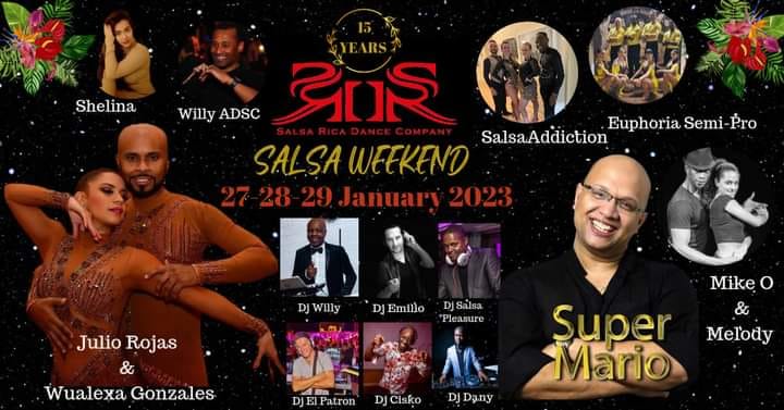 Salsa Rica 15 year anniversary PROMOCODE : SalserAms35