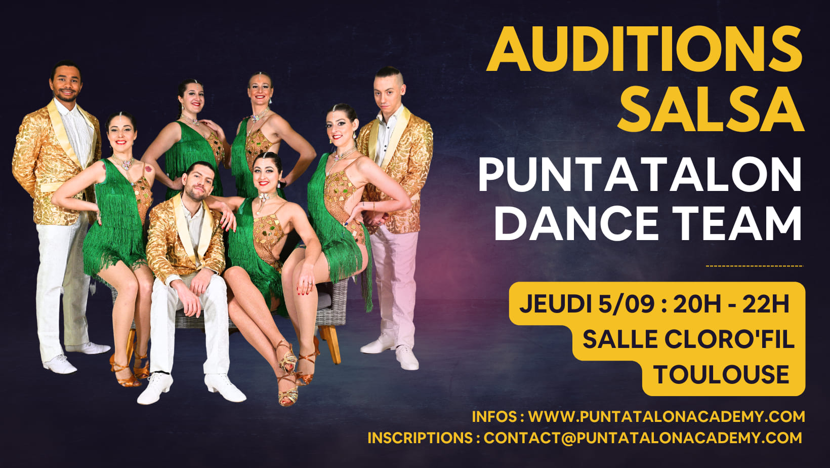 Auditions Salsa- Troupe PuntaTalon Dance Team