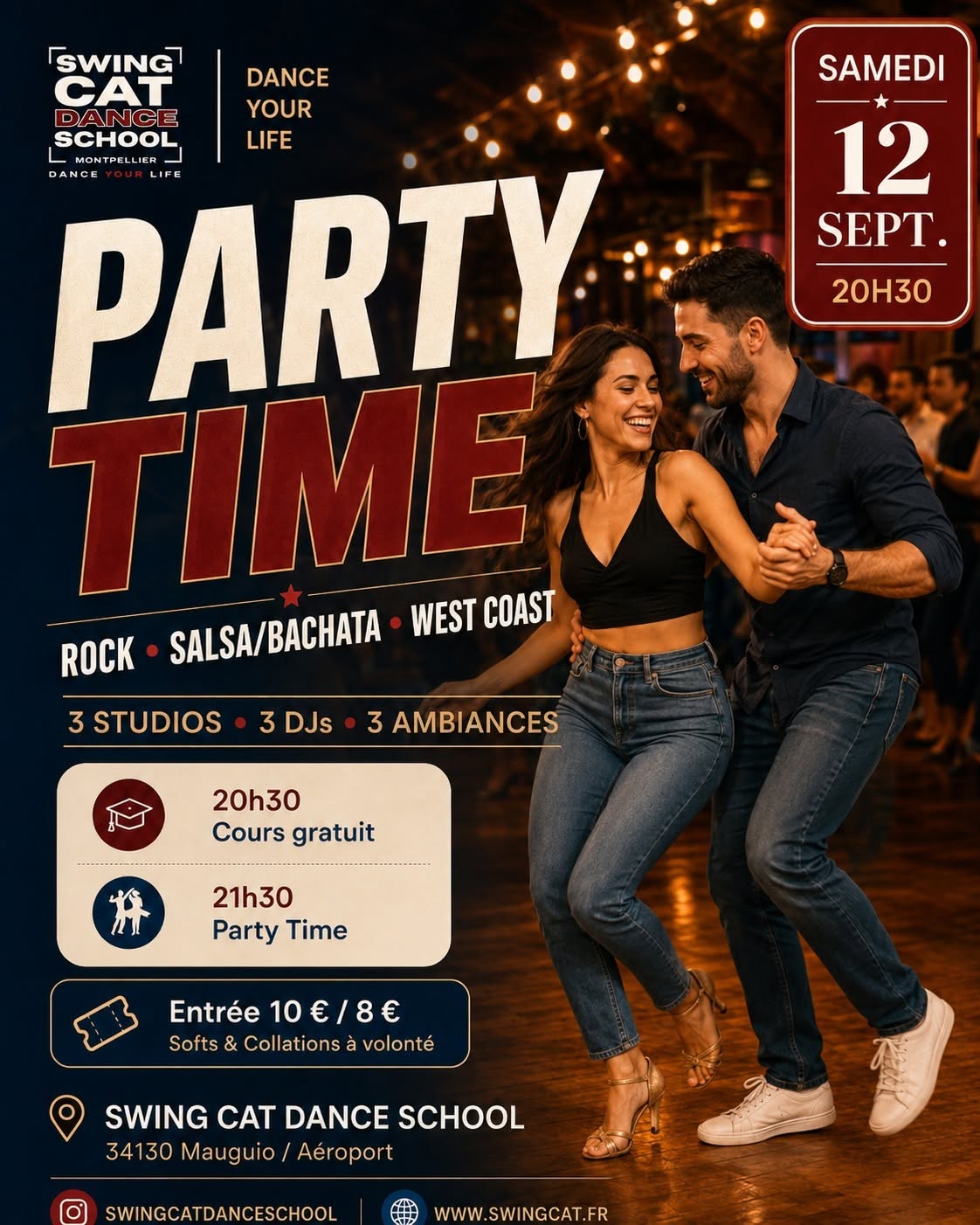 Party Time Rock Salsa, Bachata, West Coast