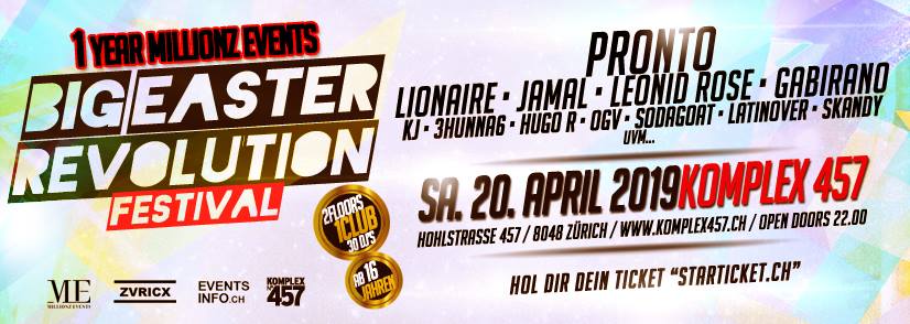 Big Easter Revolution Festival • Komplex 457 • 2019