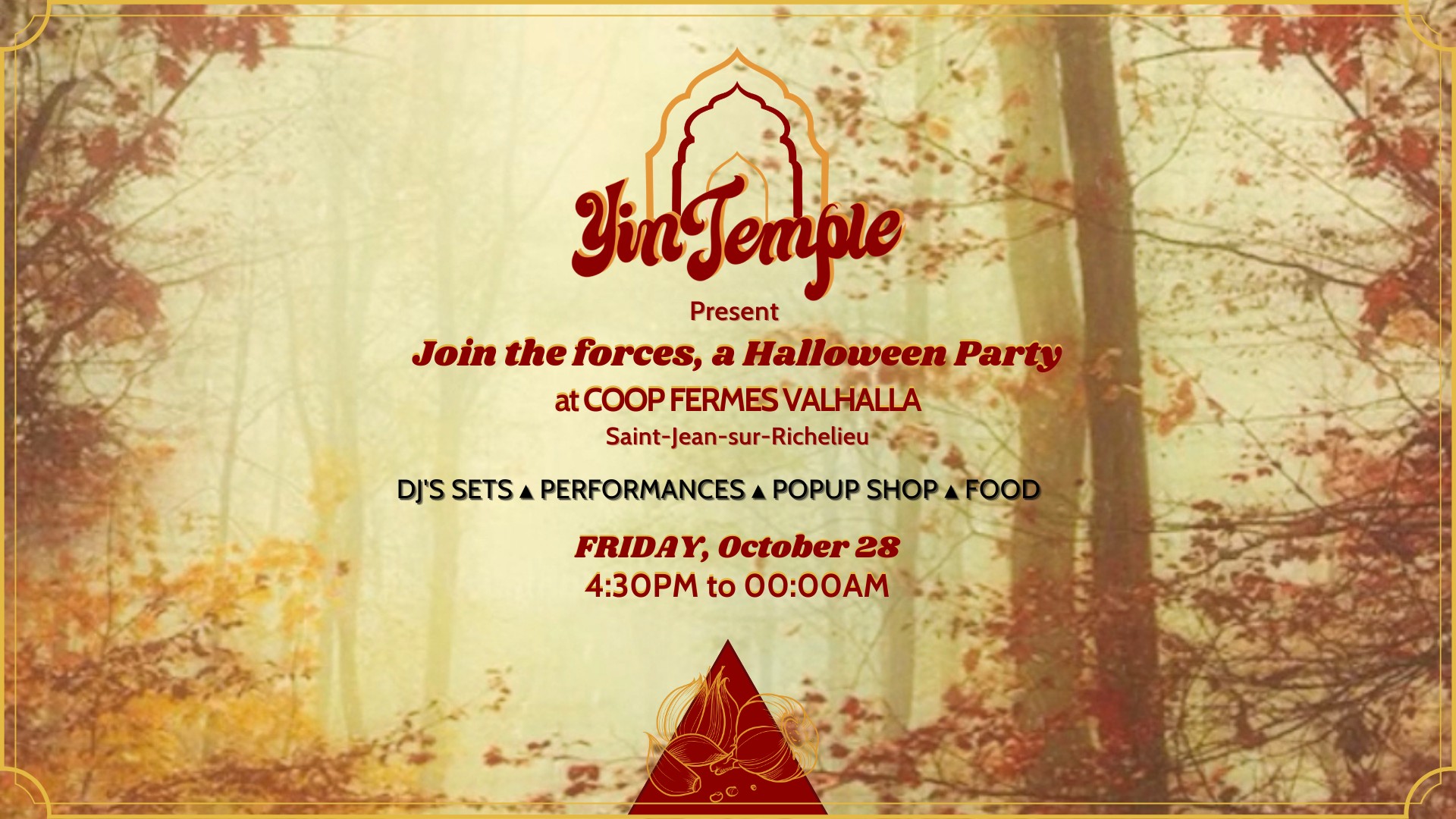 Yin temple present JOIN THE FORCES, a Halloween Party