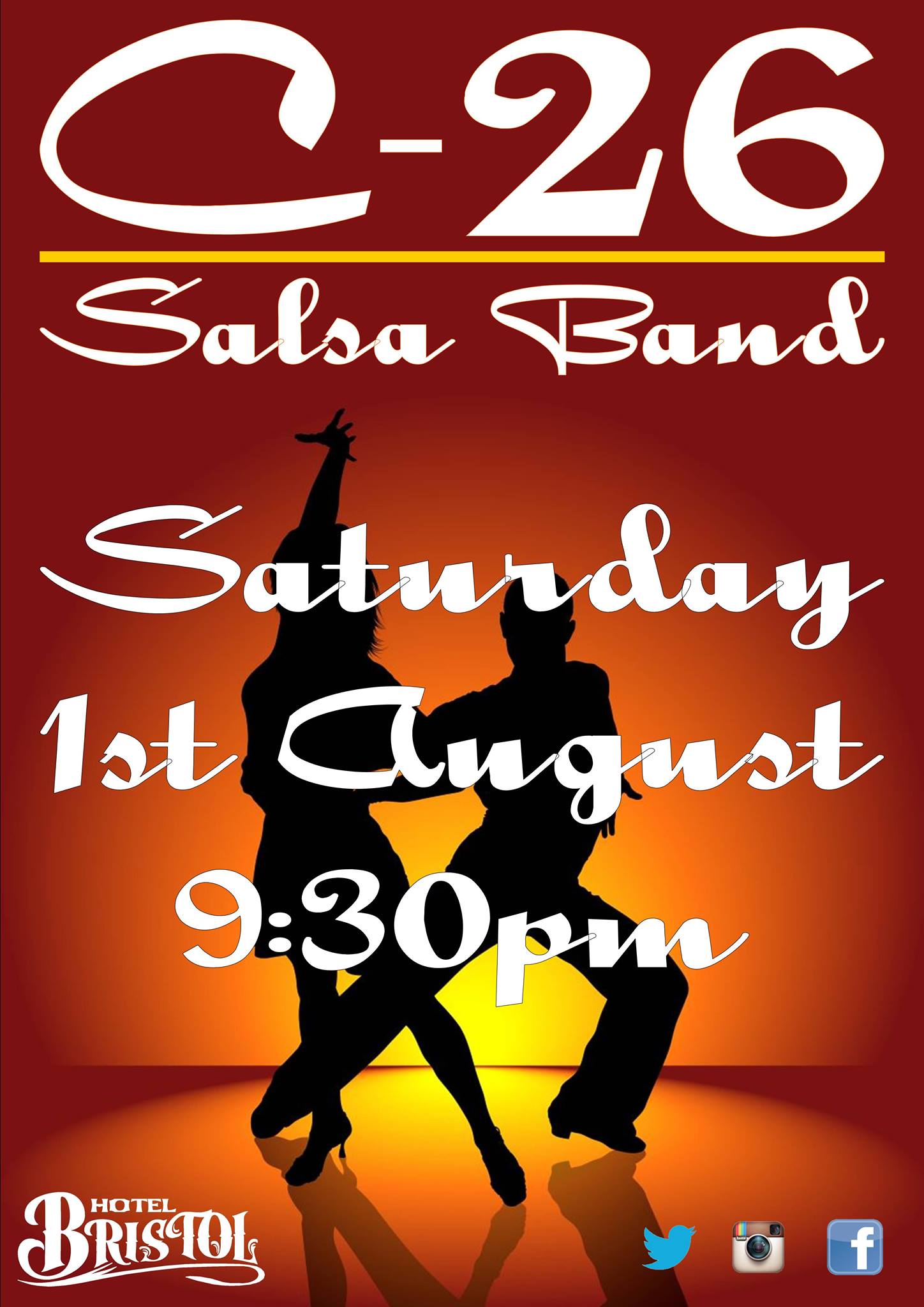 Free salsa at Bristol on the 1st of August