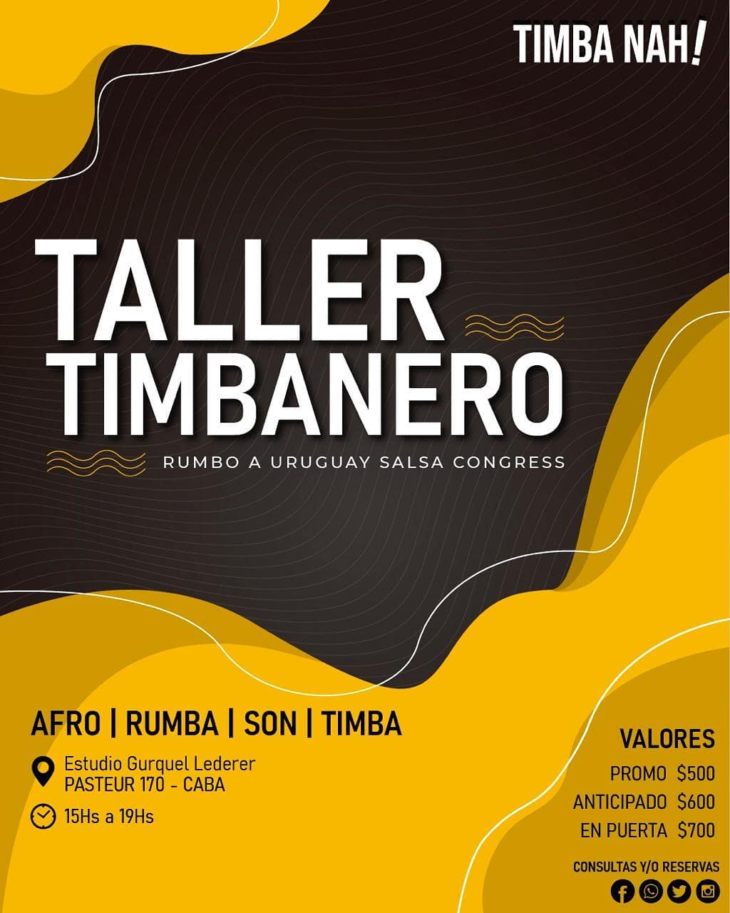 ¡Taller Timbanero de Afro, Rumba, Son y Timba by Timba NAH!