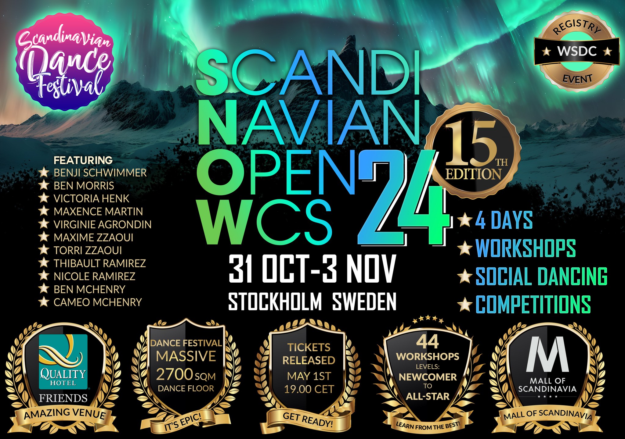 Scandinavian Open WCS 2024 "SNOW" WSDC Registry event
