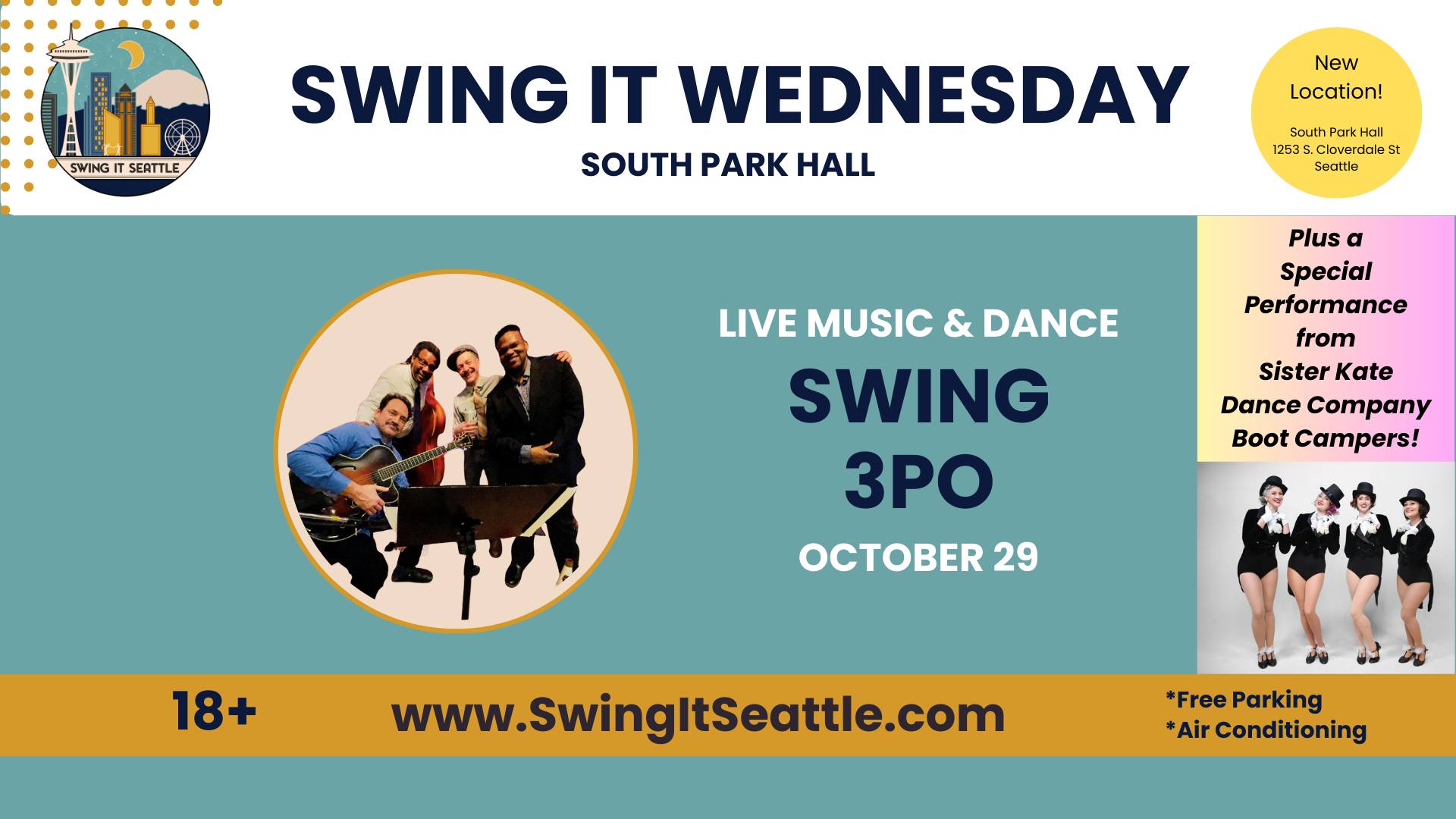 Swing It Wednesday - Swing 3PO + Sister Kate Dance Company Boot Campers