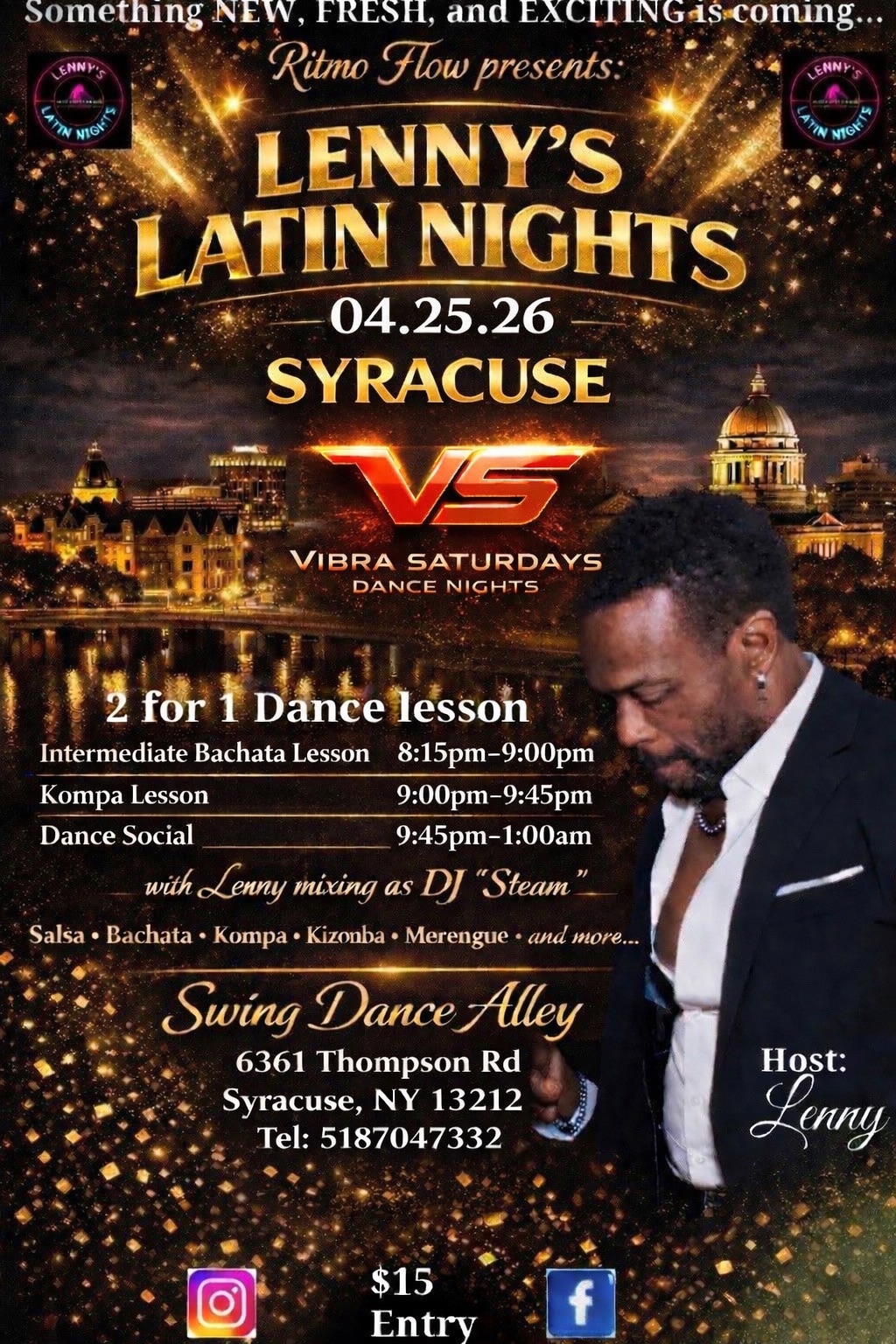 Lenny's Latin Nights - Vibra Saturdays ‼️ 4th Saturday of each month event ‼️