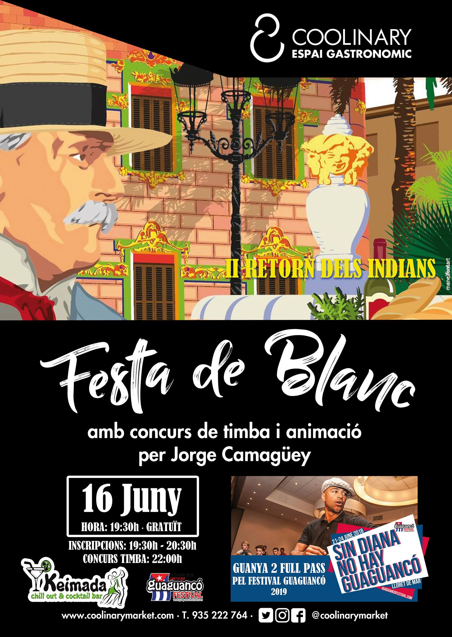 Festa de Blanc amb Jorge Camagüey i concurs de timba!