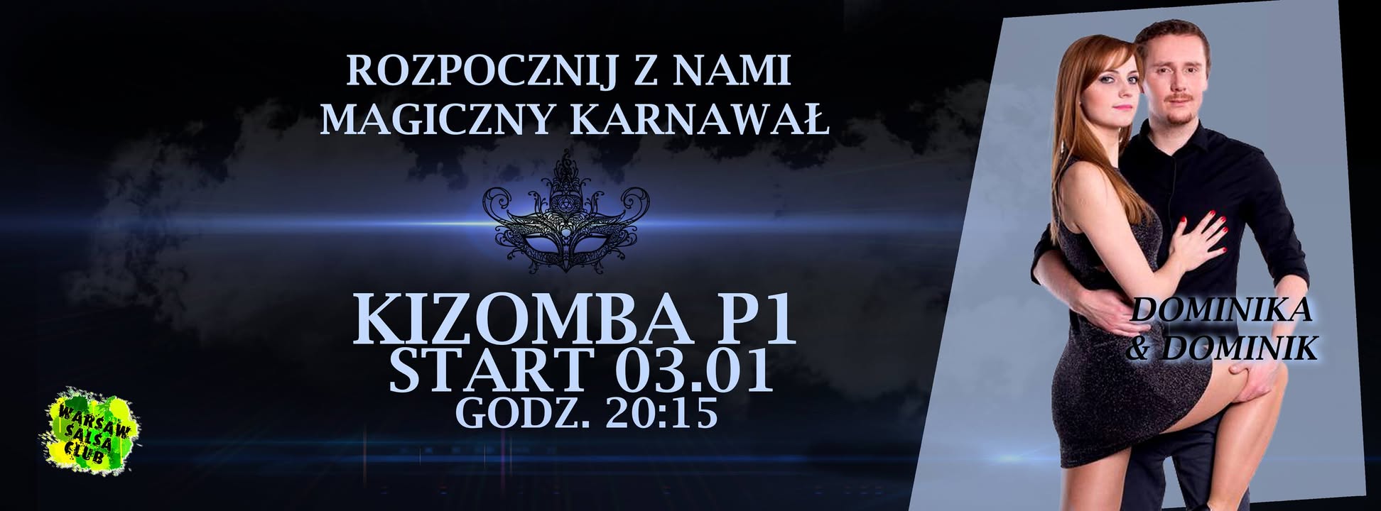 Kizomba od podstaw! Start: 3.01 (wtorek) godz. 20:15!