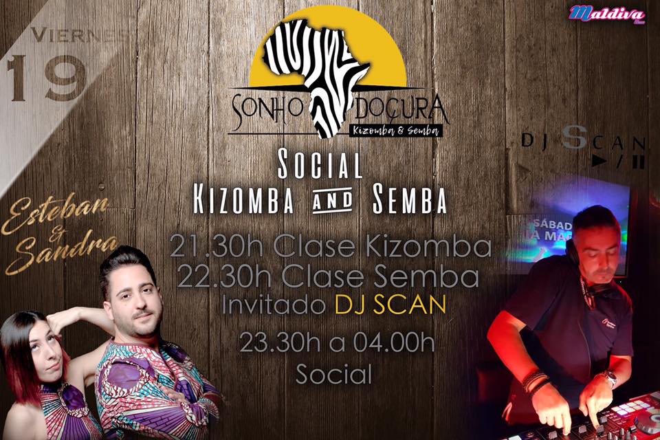 Clases Kizomba y Semba + Social Sonho Doçura
